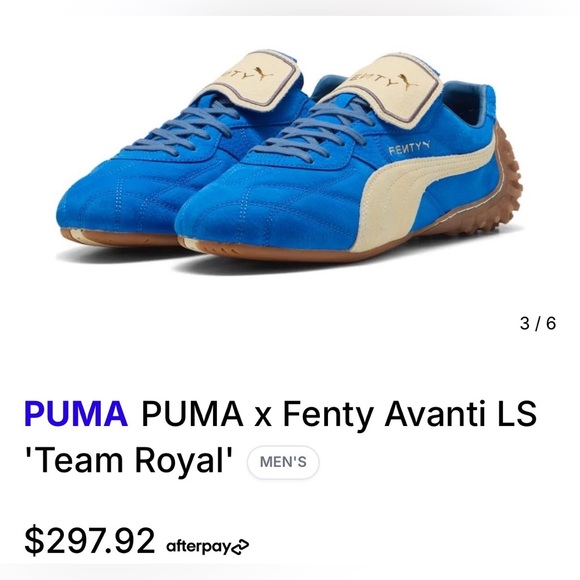 Puma Fenty Avanti LS Blue Cream Sneakers team Royal - Picture 2 of 14